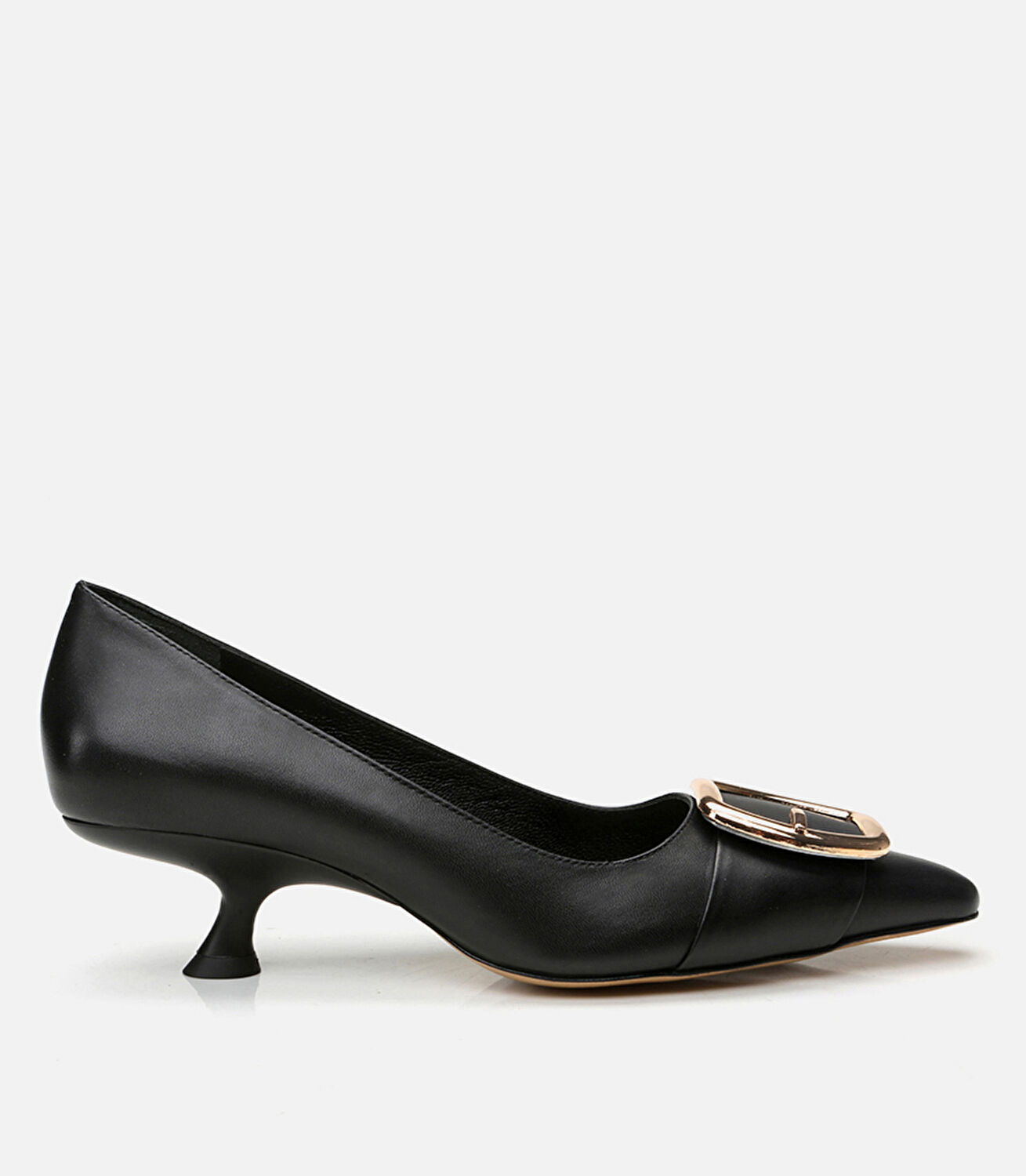 Kadın Deri Siyah Stiletto