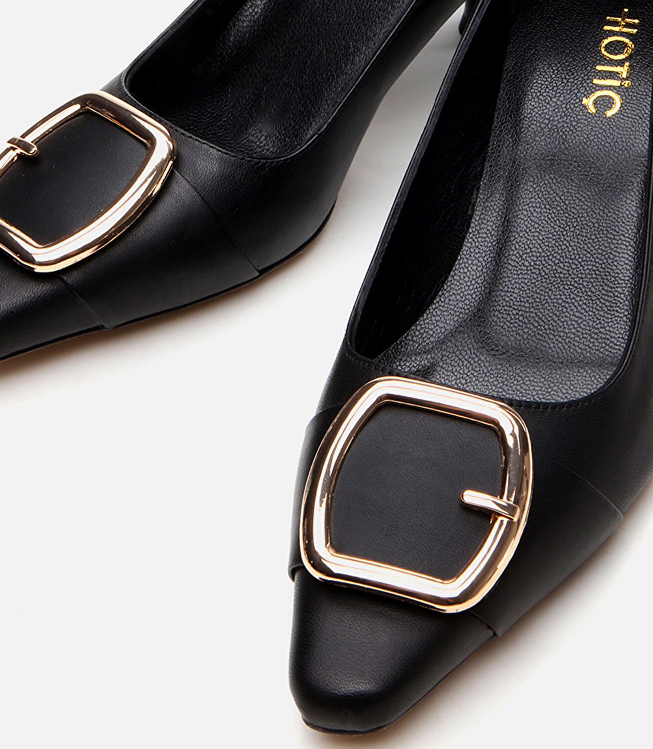 Kadın Deri Siyah Stiletto