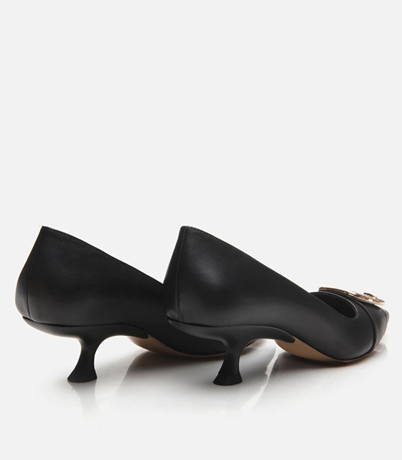 Kadın Deri Siyah Stiletto