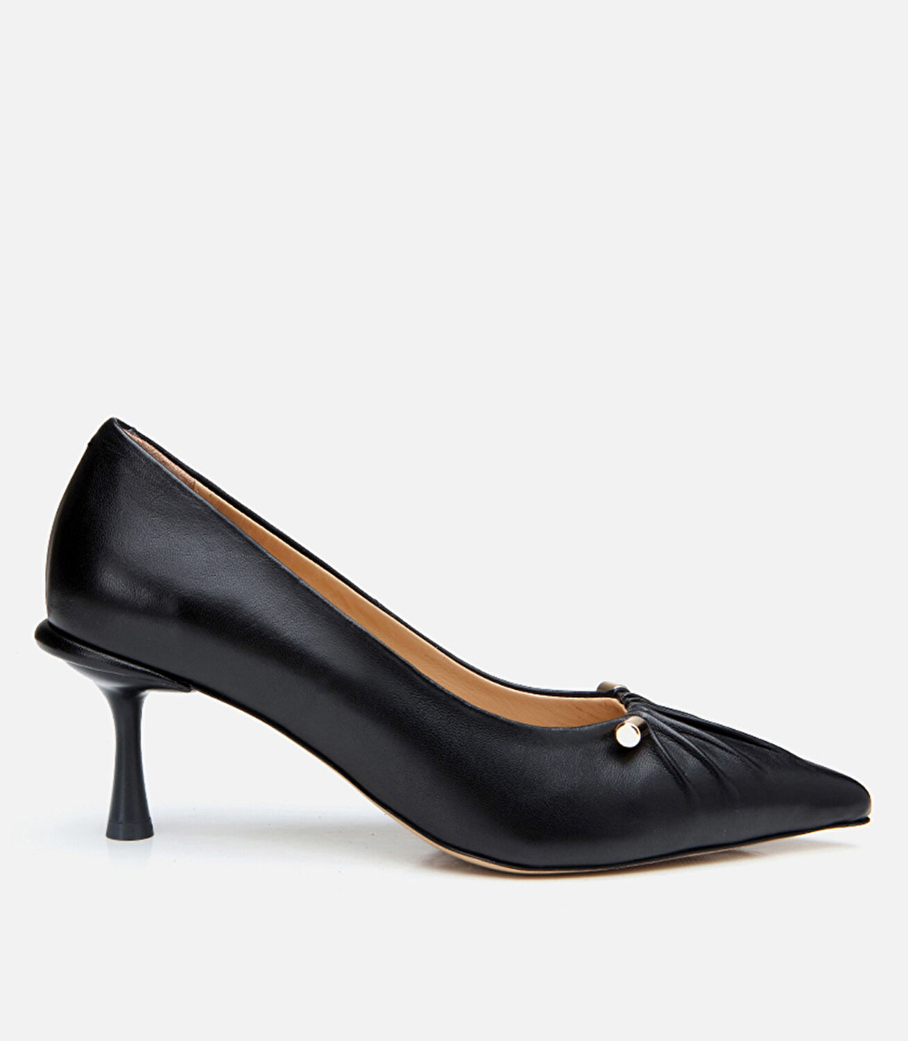 Kadın Deri Siyah Stiletto