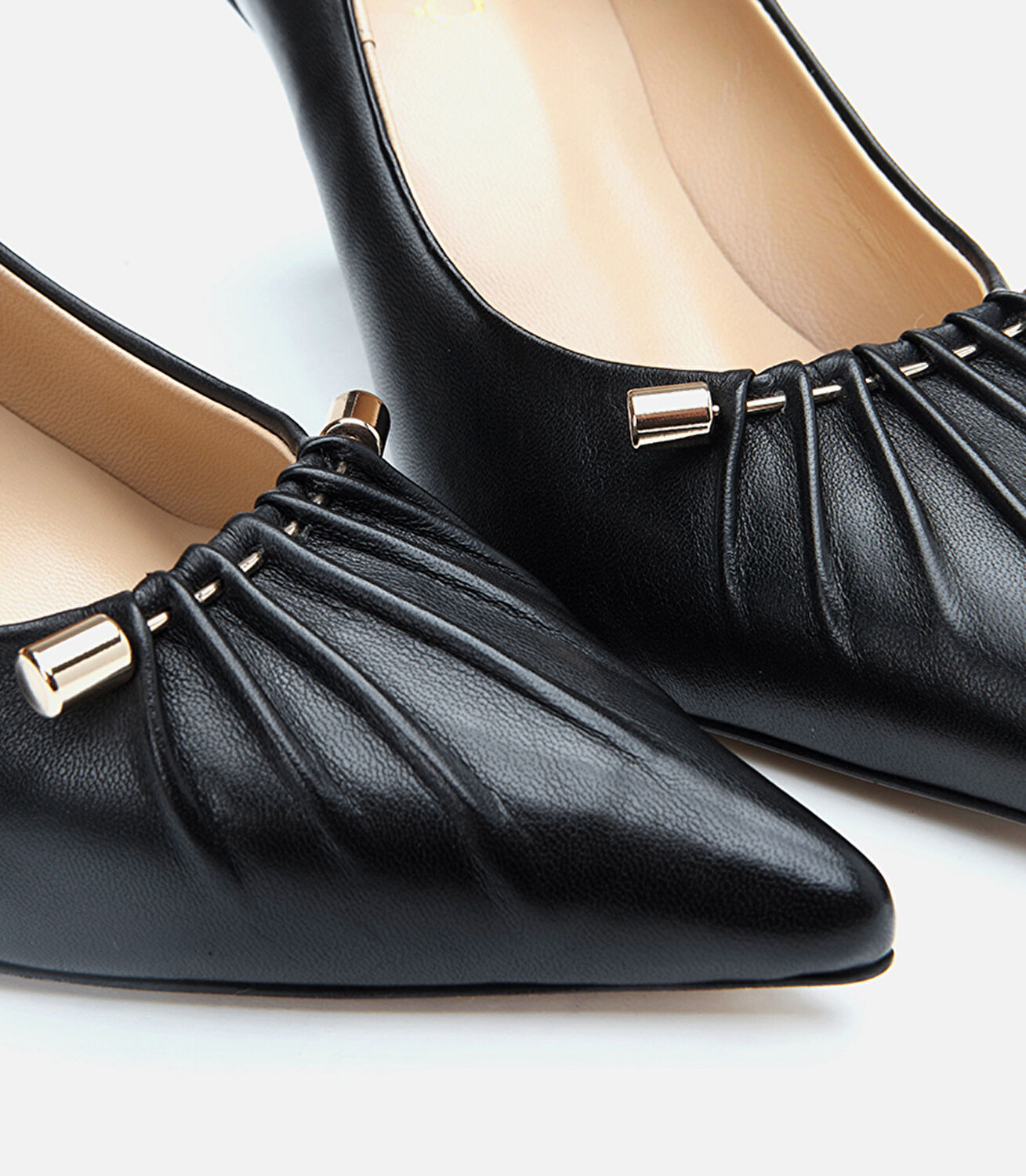 Kadın Deri Siyah Stiletto