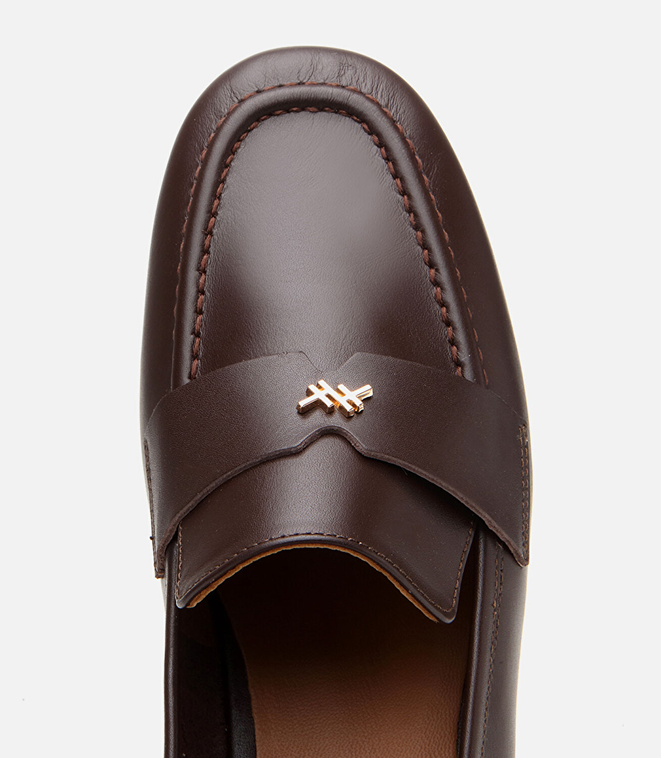 Kadın Deri Kahverengi Esnek Tabanlı Klasik Loafer