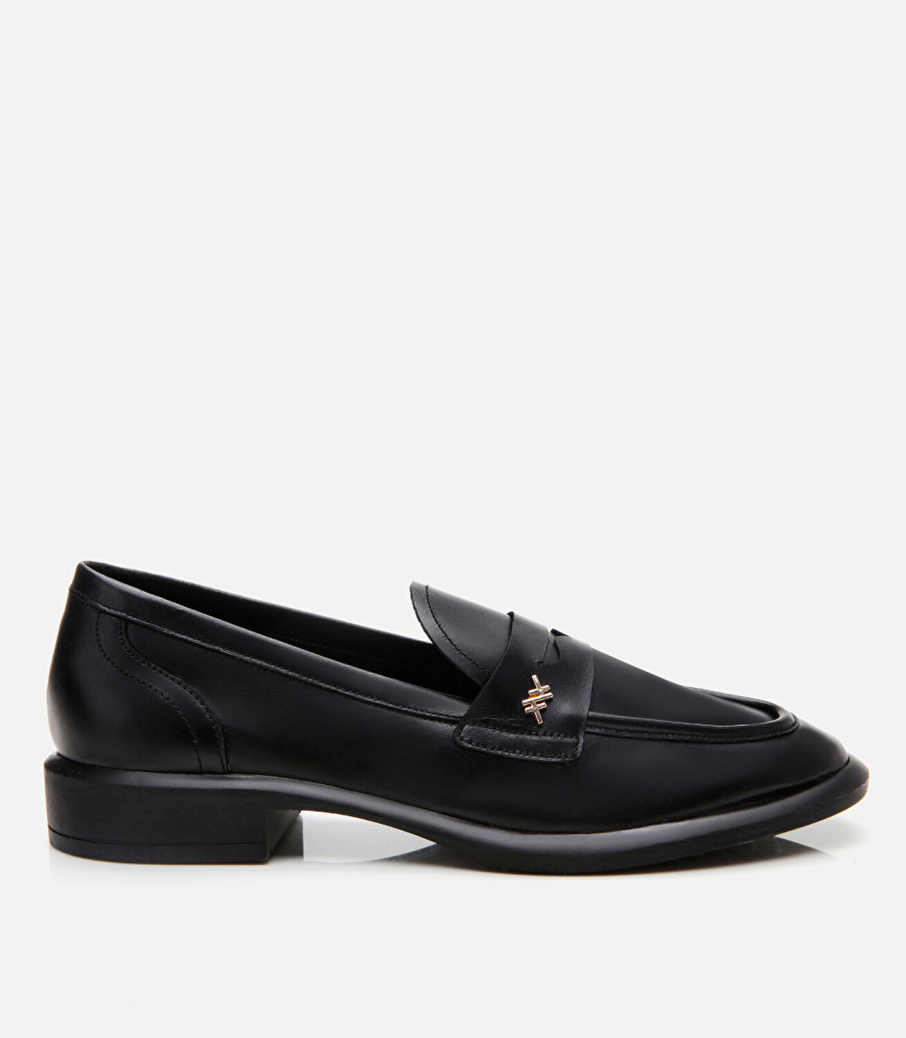 Kadın Deri Siyah Esnek Tabanlı Klasik Loafer