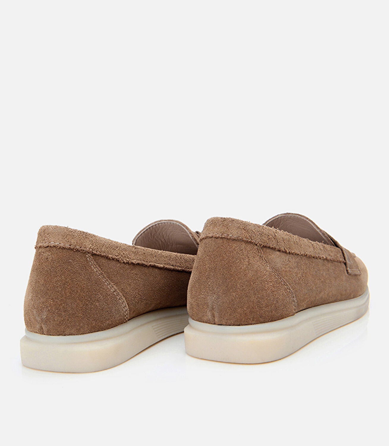 Kadın Süet Deri Vizon Püsküllü Günlük Loafer