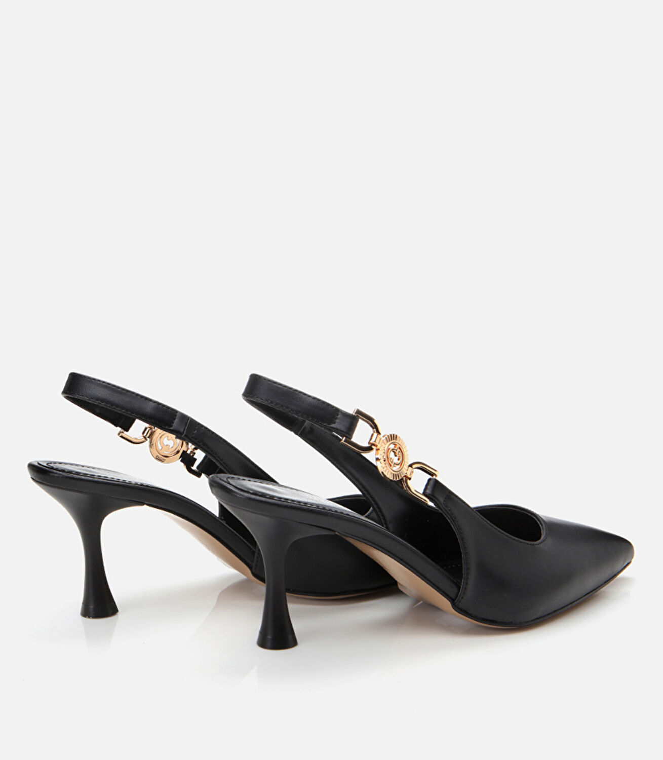 Kadın Siyah Arkası Açık Stiletto