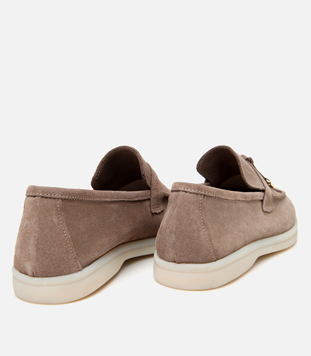Kadın Süet Deri Vizon Klasik Loafer