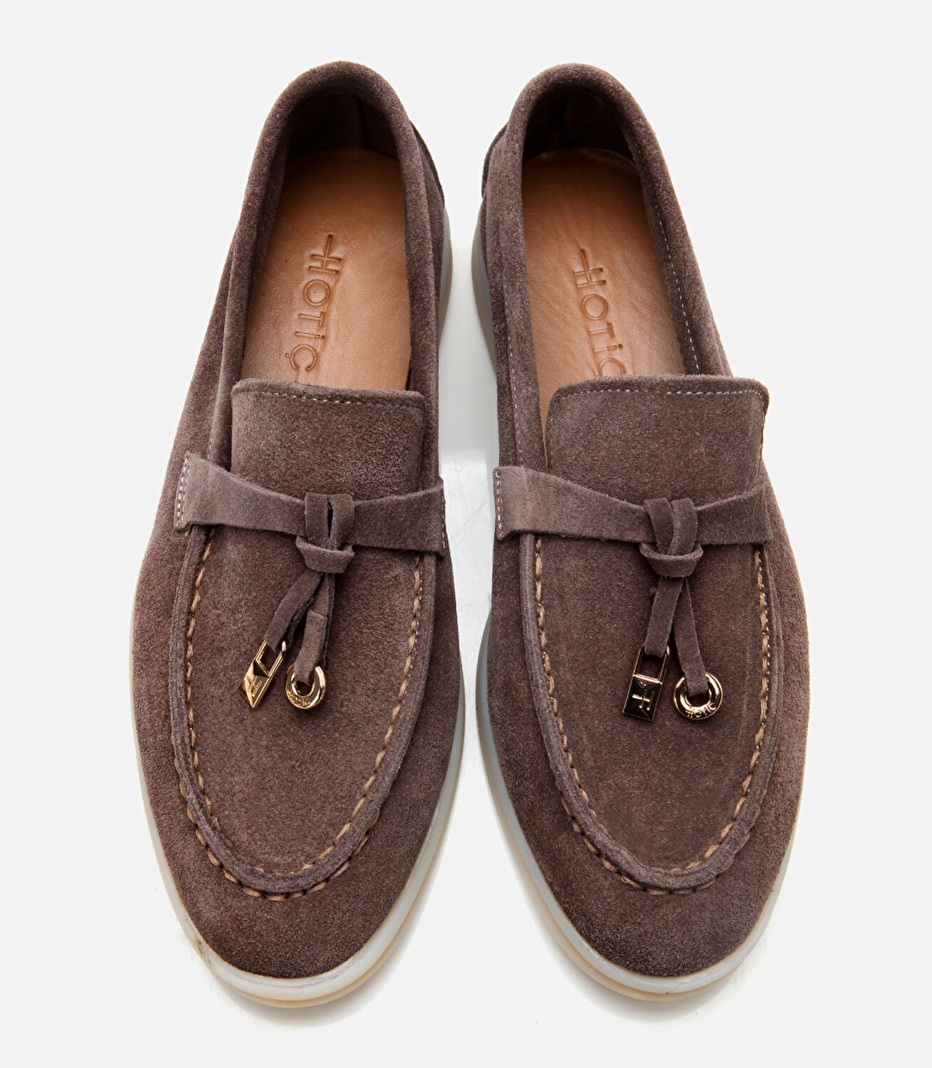 Kadın Süet Deri Vizon Klasik Loafer