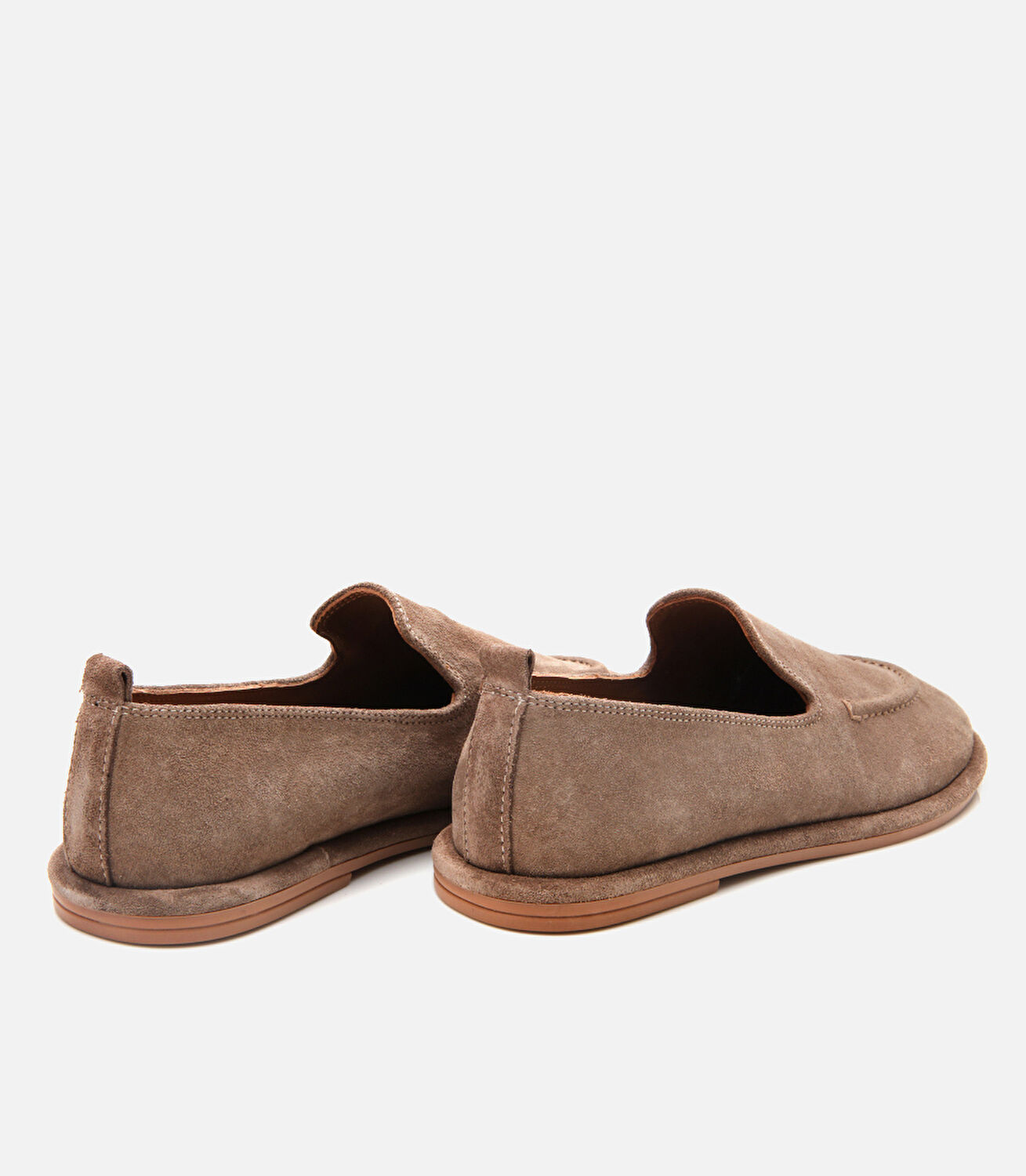 Kadın Süet Deri Bej Günlük Loafer
