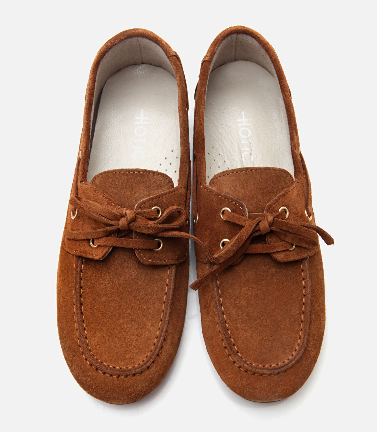 Kadın Deri Taba Bağcıklı Günlük Loafer