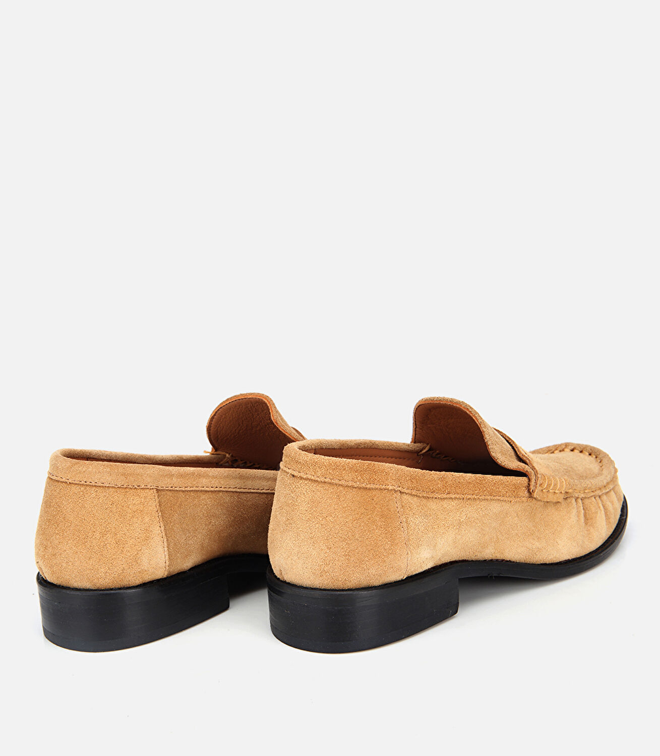 Kadın Süet Deri Taba Yumuşak Dokulu Klasik Loafer