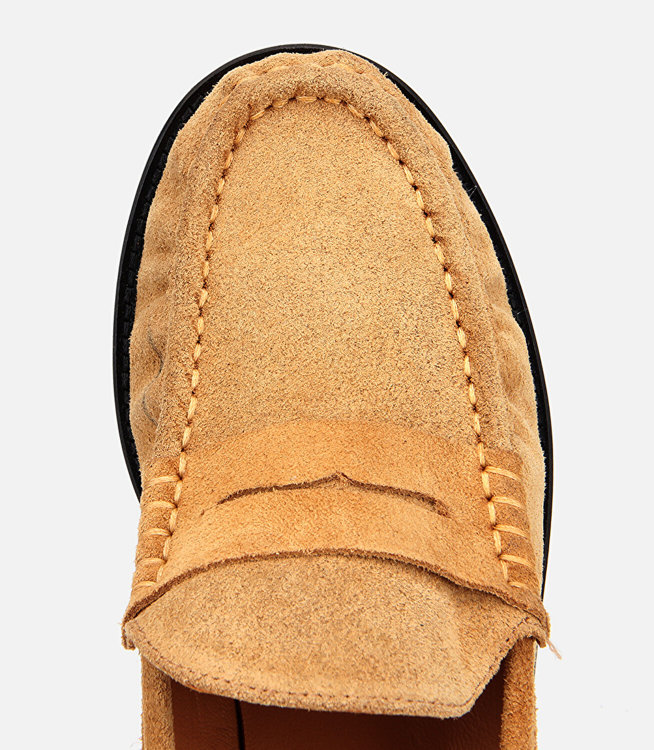 Kadın Süet Deri Taba Yumuşak Dokulu Klasik Loafer