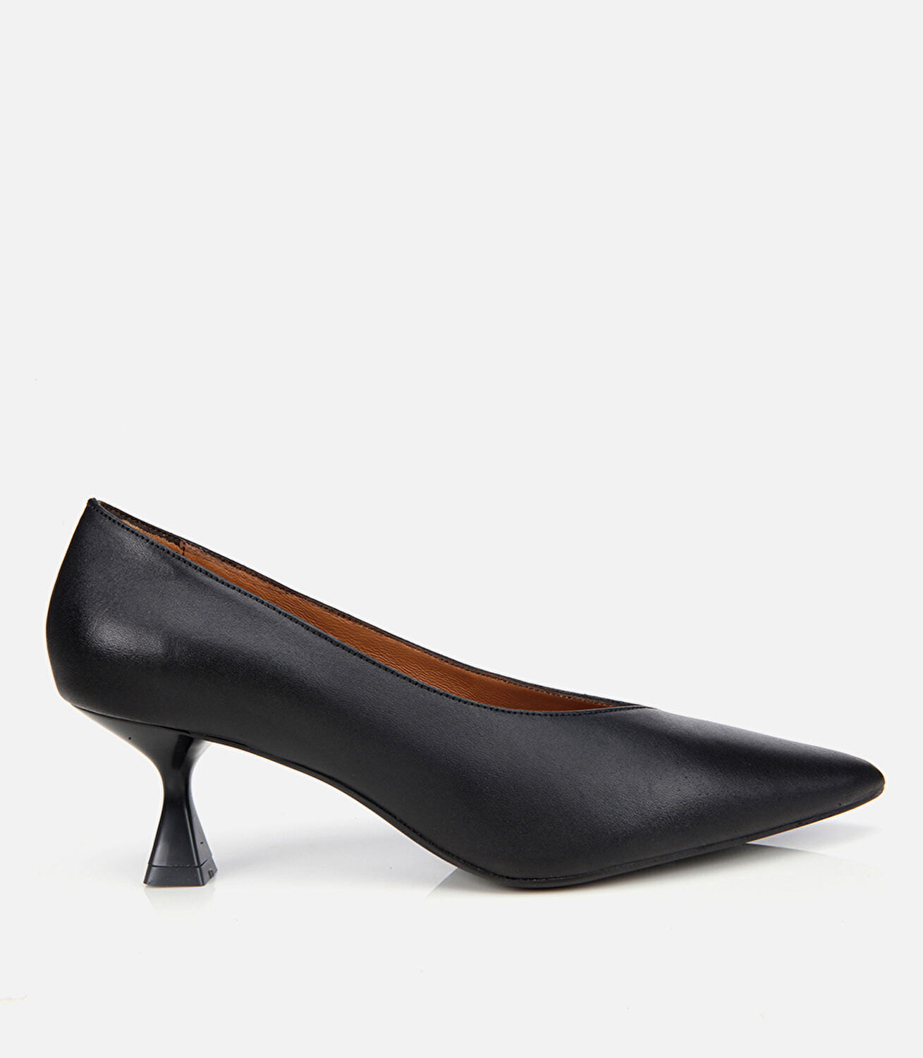 Kadın Deri Siyah İnce Topuklu Stiletto