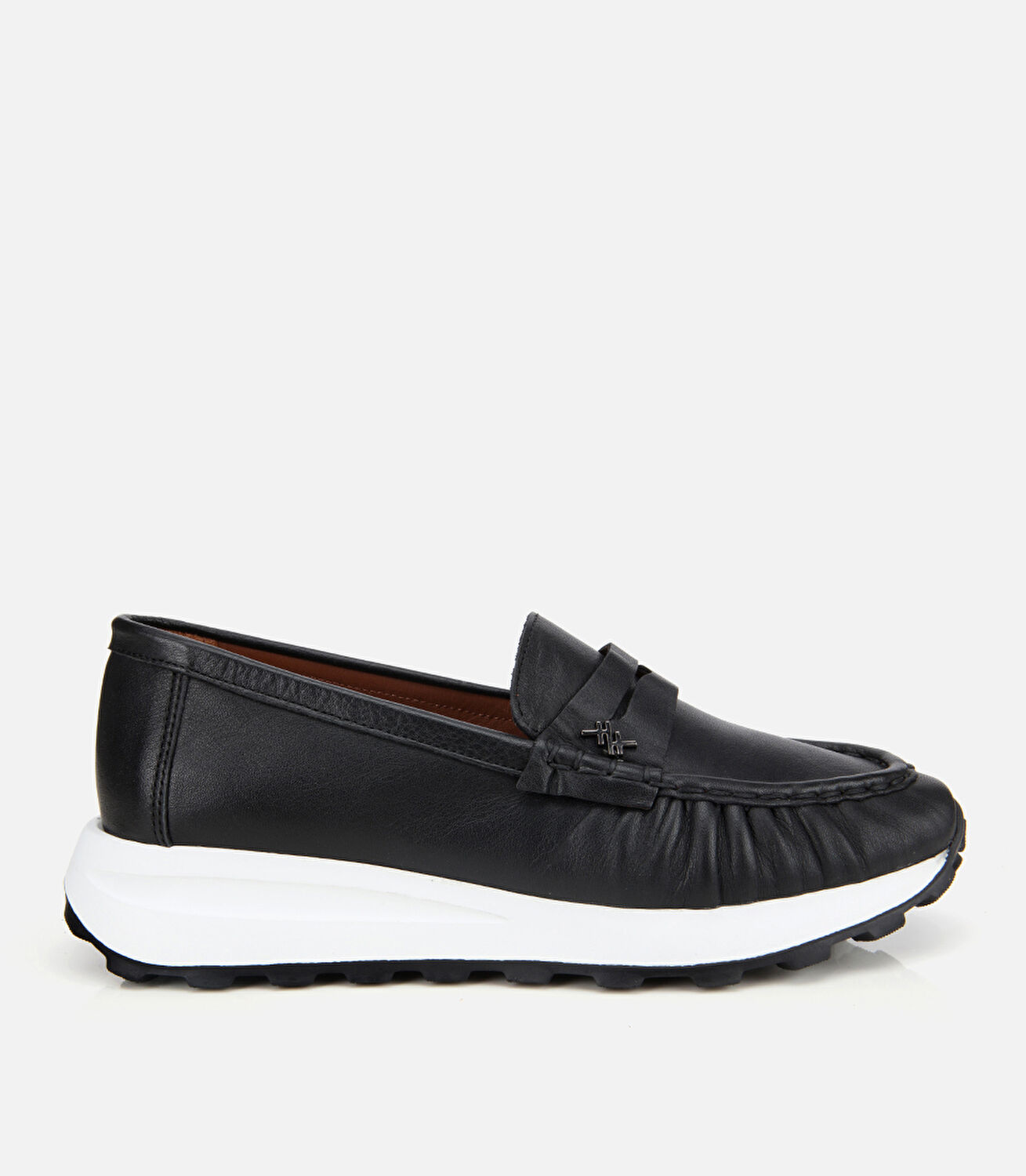 Kadın Deri Siyah Yumuşak Dokulu Günlük Loafer