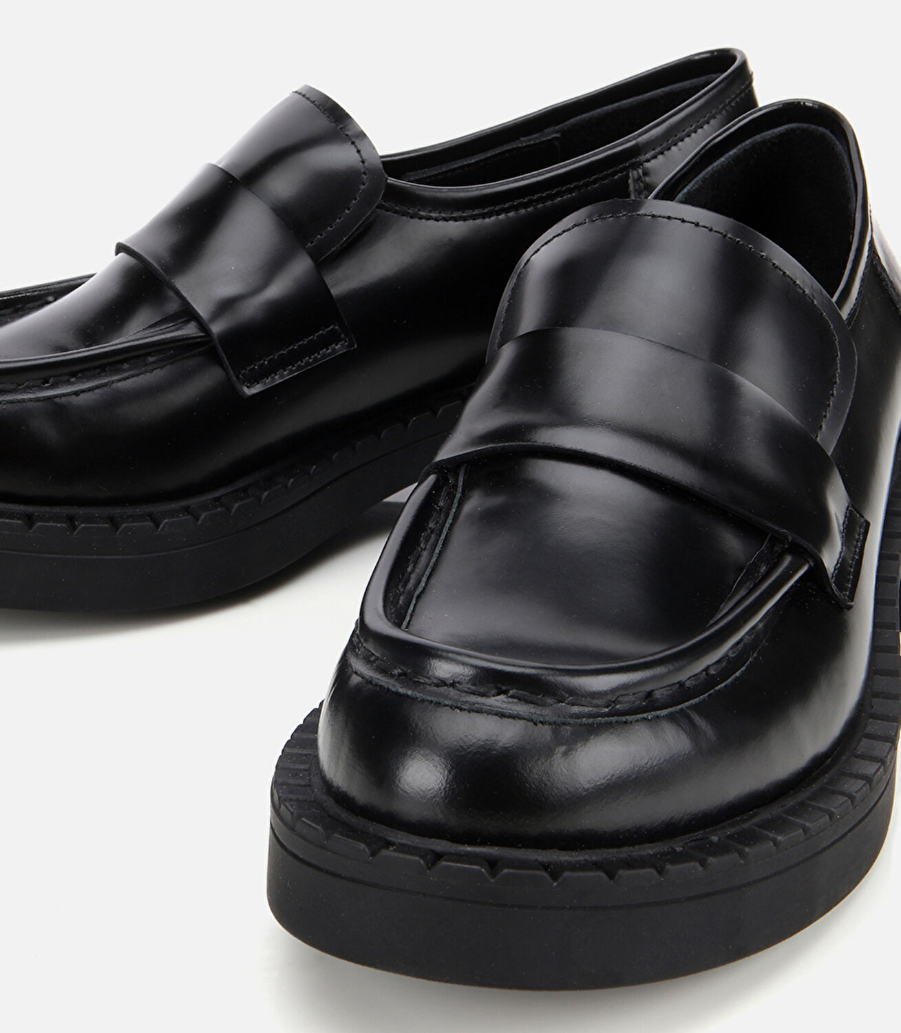 Kadın Açma Deri Siyah Günlük Loafer