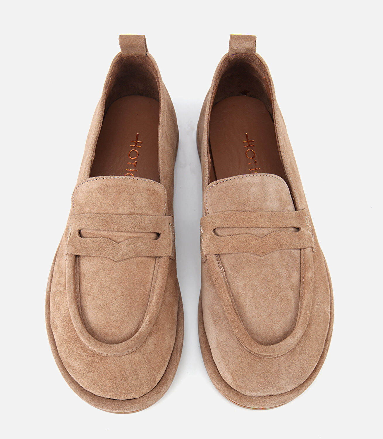 Kadın Deri Bej Yumuşak Dokulu Günlük Loafer