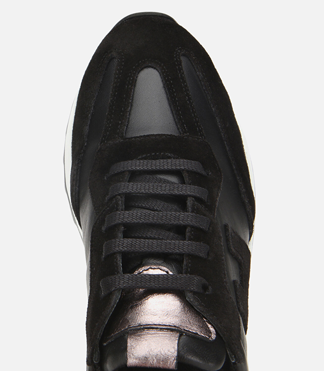 Kadın Süet Deri Siyah Comfort Spor Ayakkabı