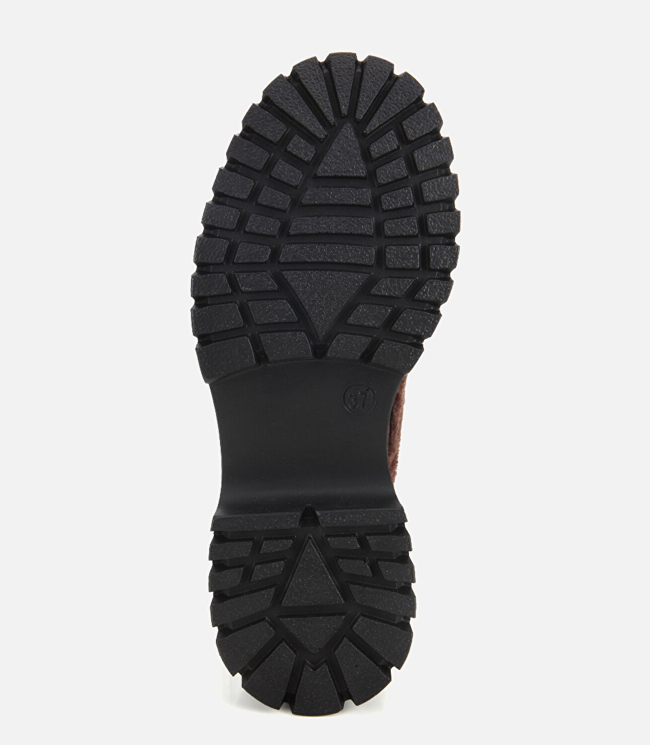 Kadın Süet Kahverengi Kürklü Tokalı Kalın Tabanlı Günlük Loafer