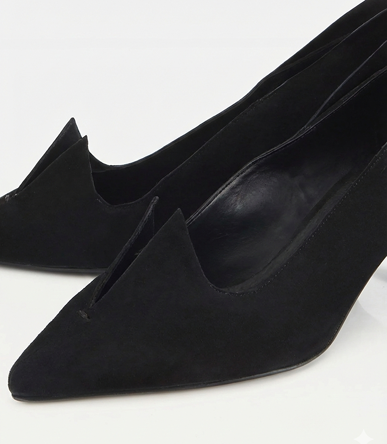 Kadın Süet Deri Sivri Burunlu Minimal Stiletto