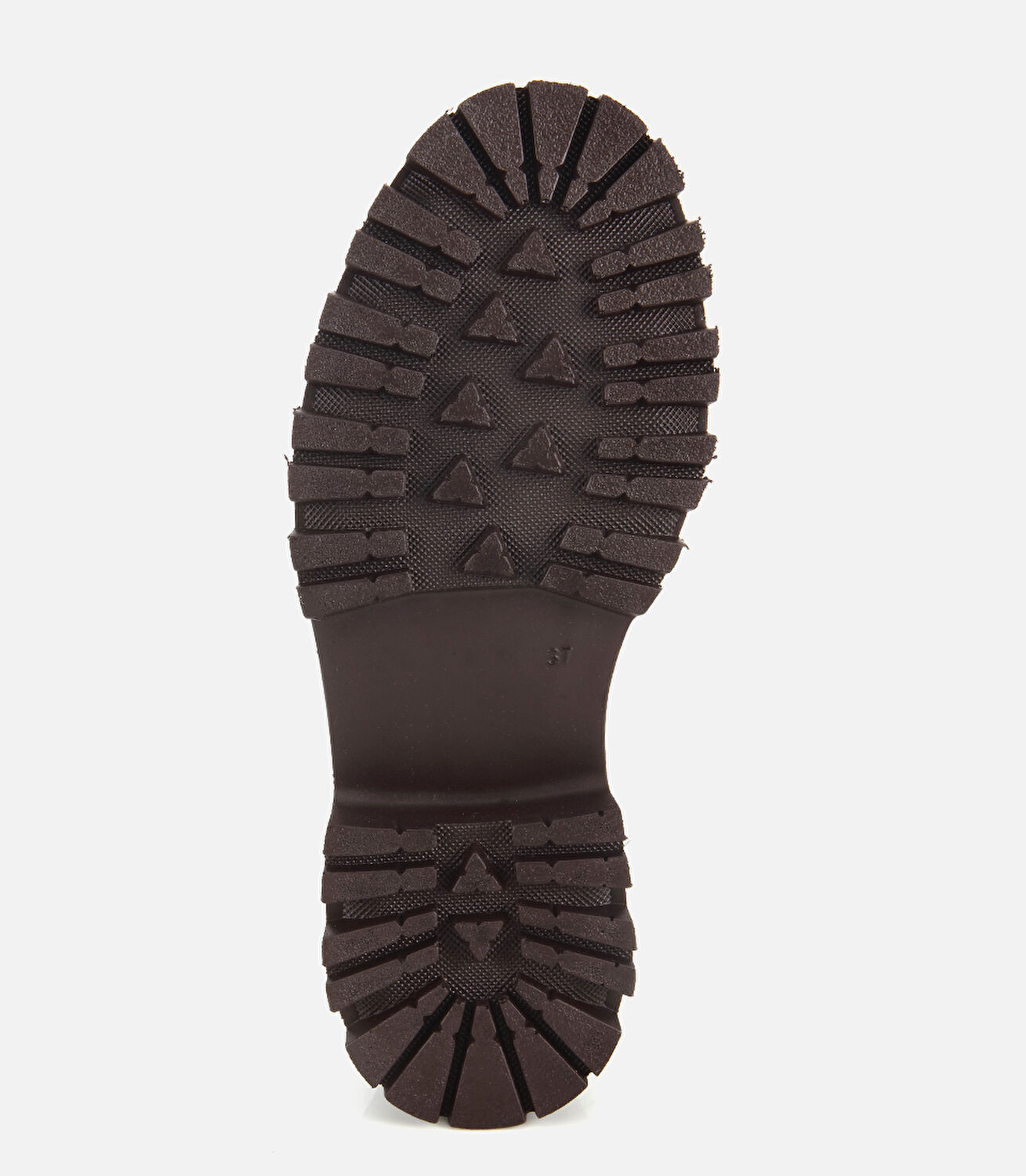 Kadın Deri Kahverengi Tokalı Kalın Tabanlı Günlük Loafer
