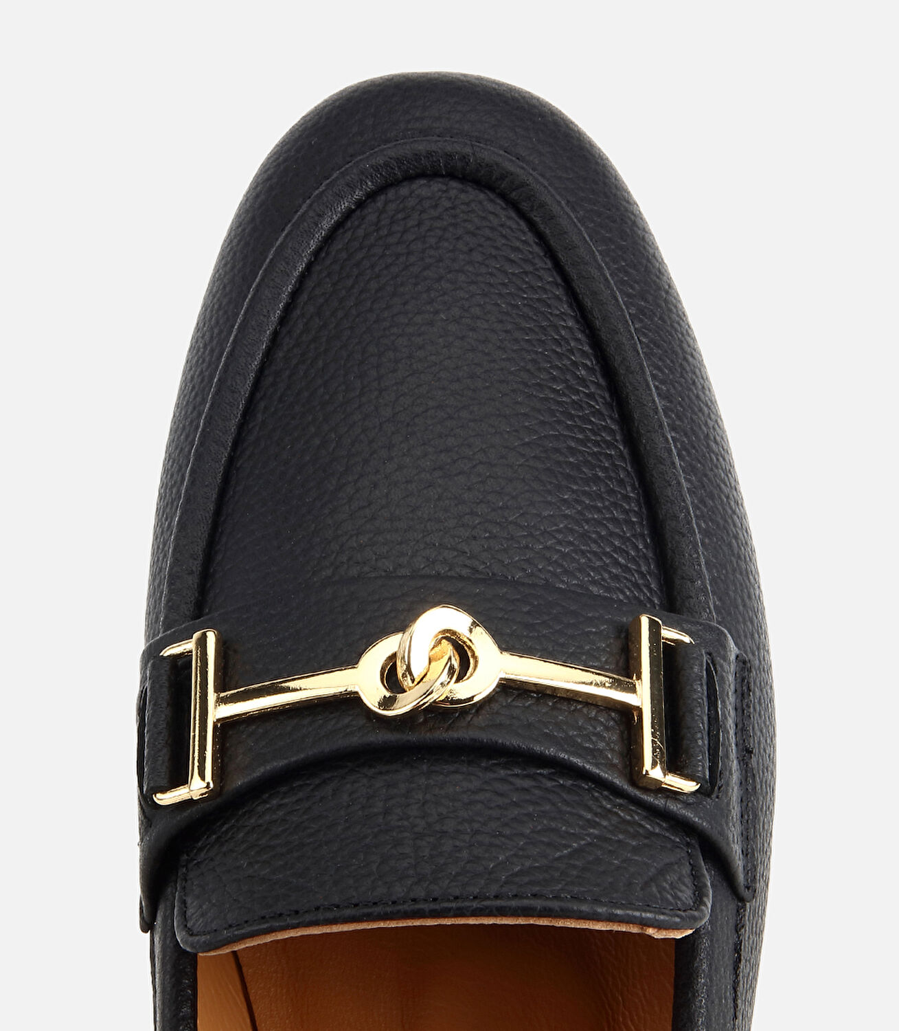 Kadın Deri Siyah Yumuşak Dokulu Tokalı Klasik Loafer