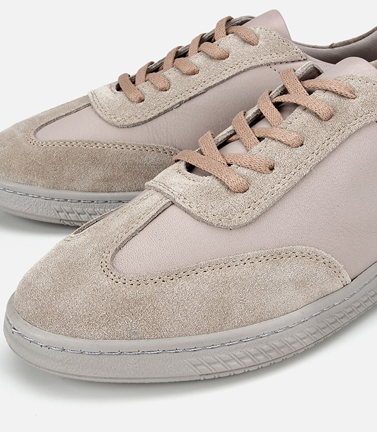 Kadın Deri Vizon Düz Spor Ayakkabı