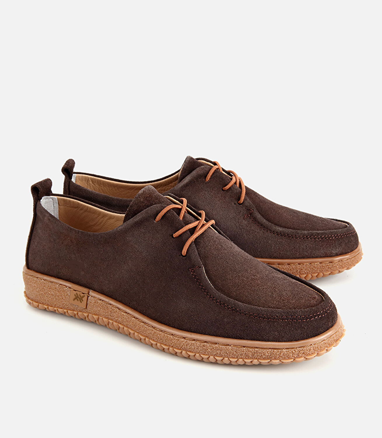 Kadın Süet Deri Kahverengi Esnek Tabanlı Günlük Loafer