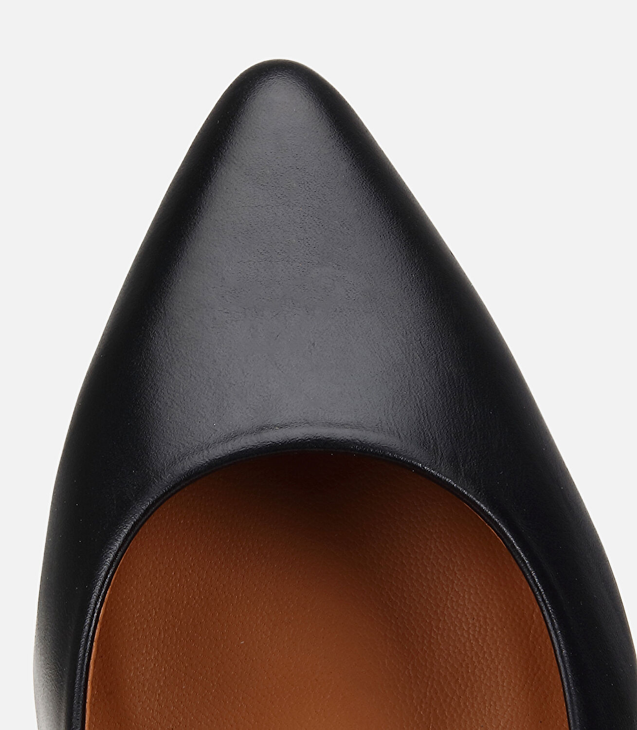 Kadın Deri Siyah Kısa Topuklu Klasik Stiletto