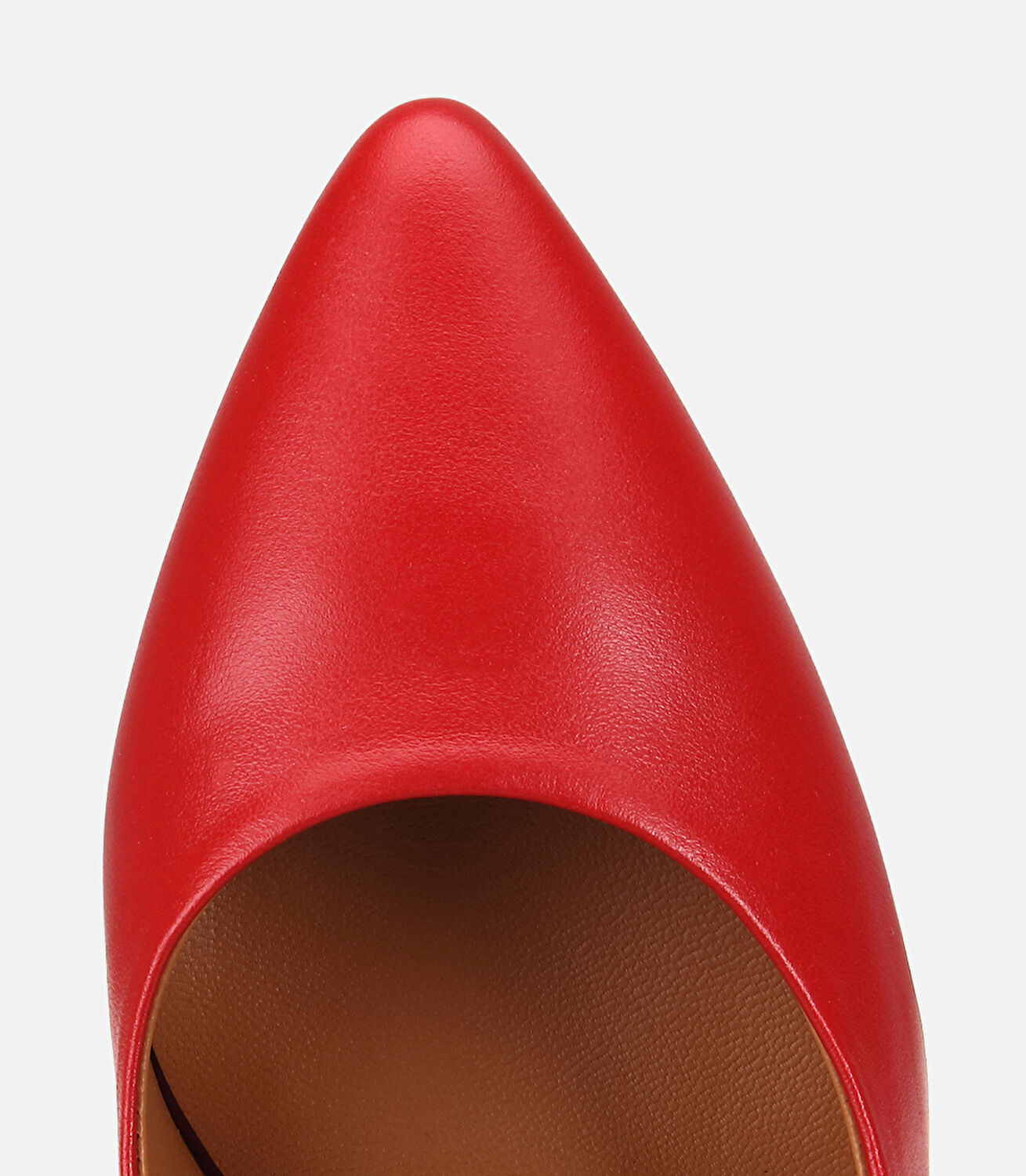 Kadın Deri Kırmızı Klasik Stiletto