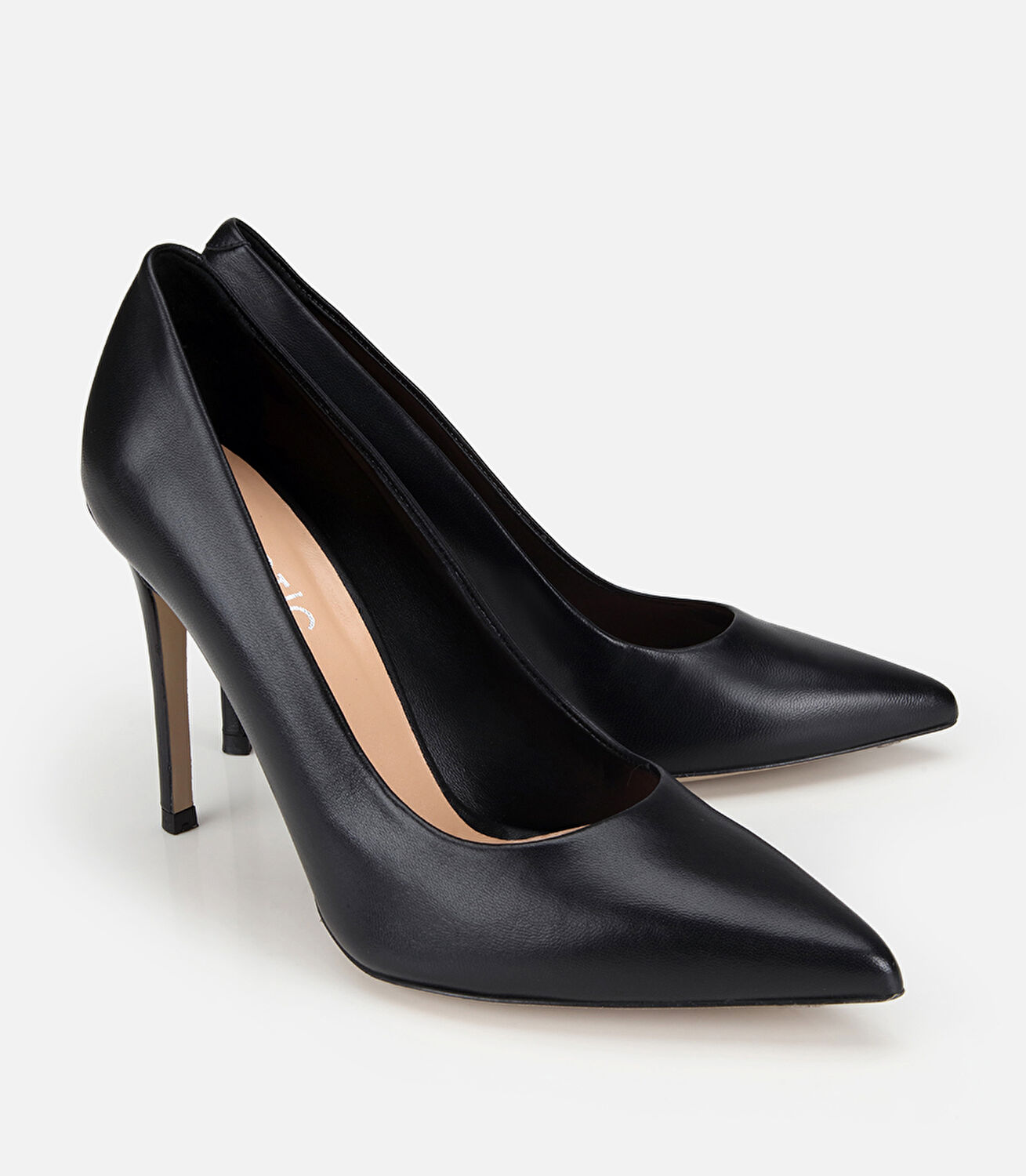 Kadın Deri Siyah Yüksek Topuklu Stiletto