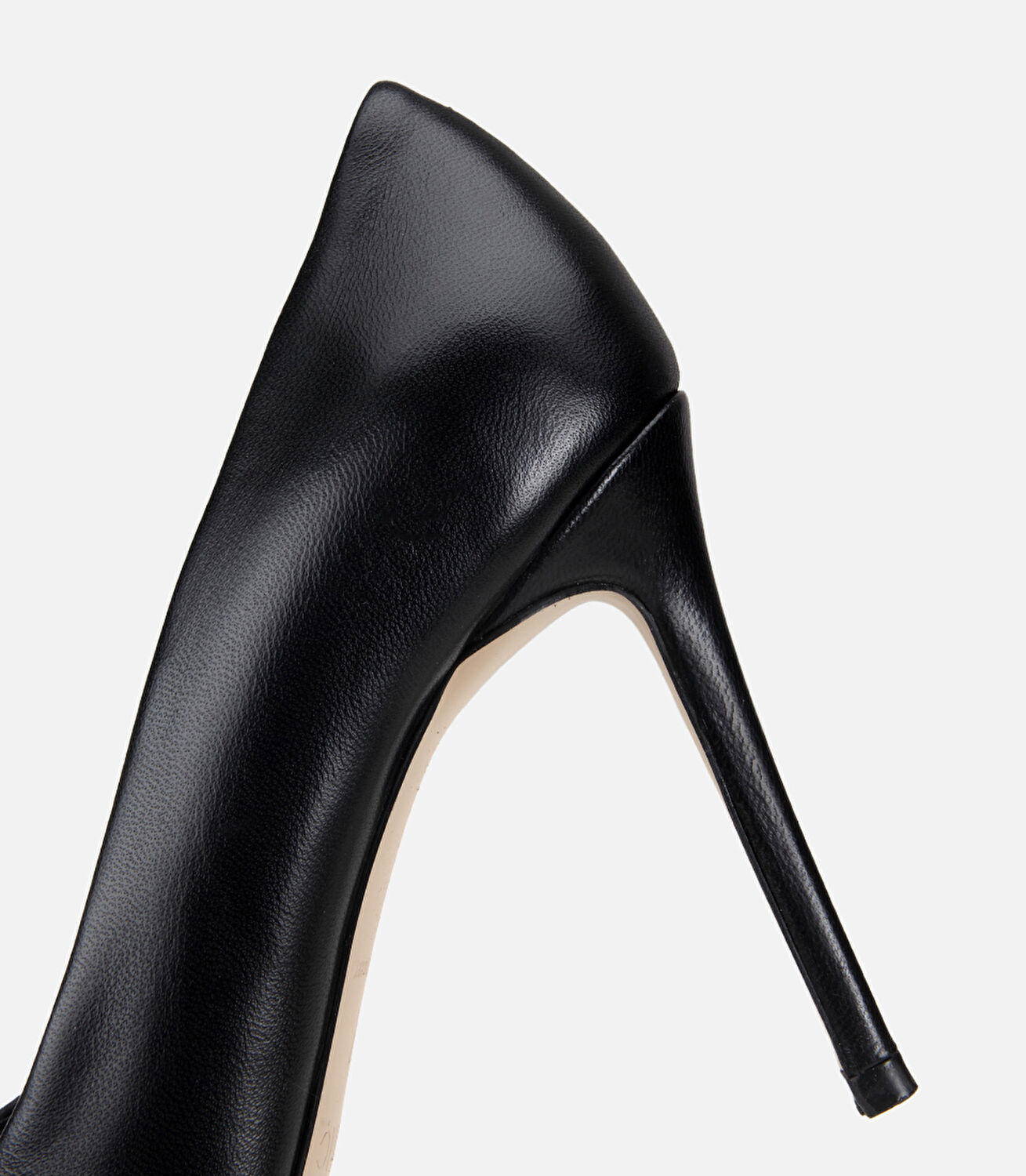 Kadın Deri Siyah Yüksek Topuklu Stiletto