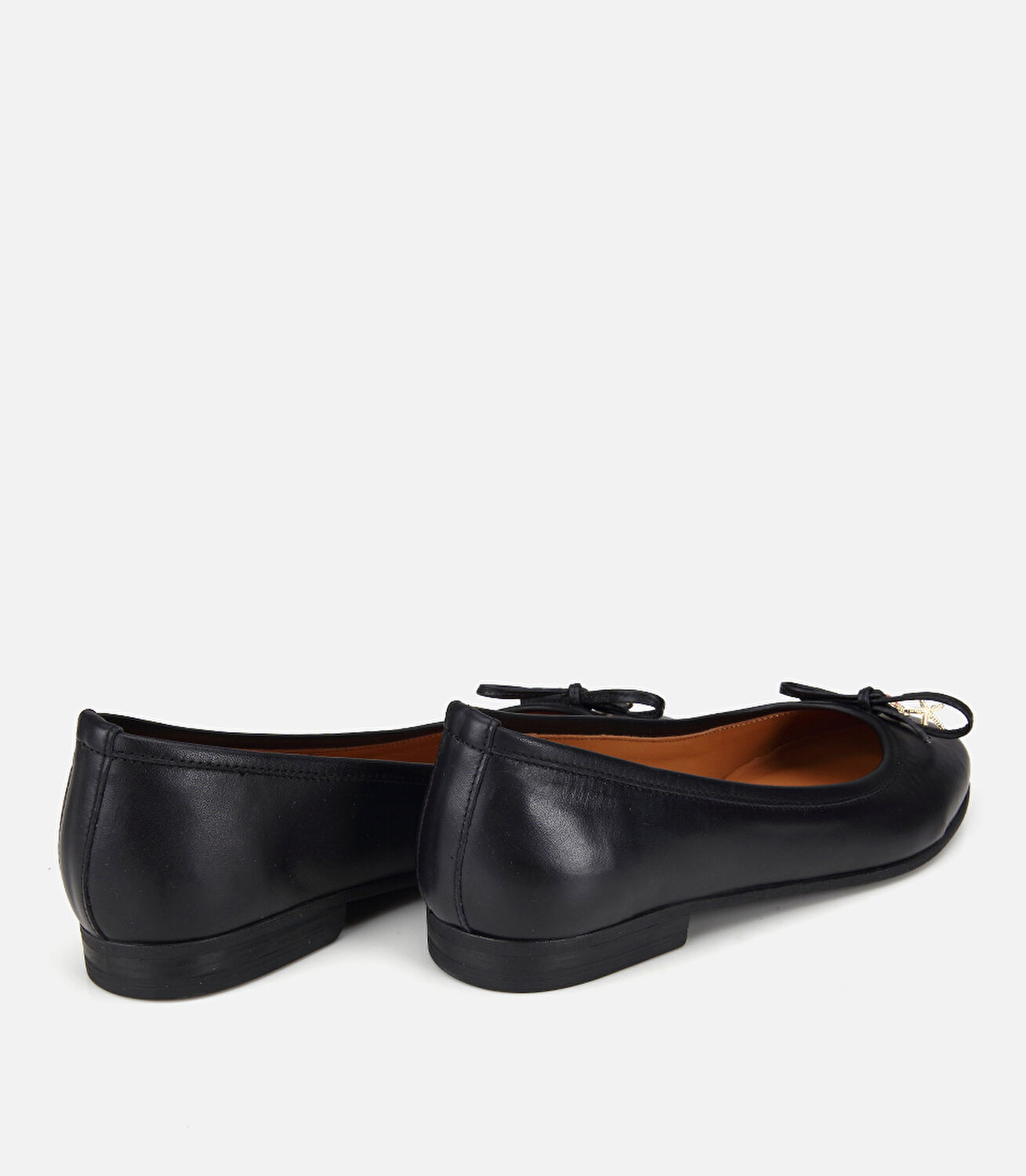 Kadın Deri Siyah Tokalı Babet