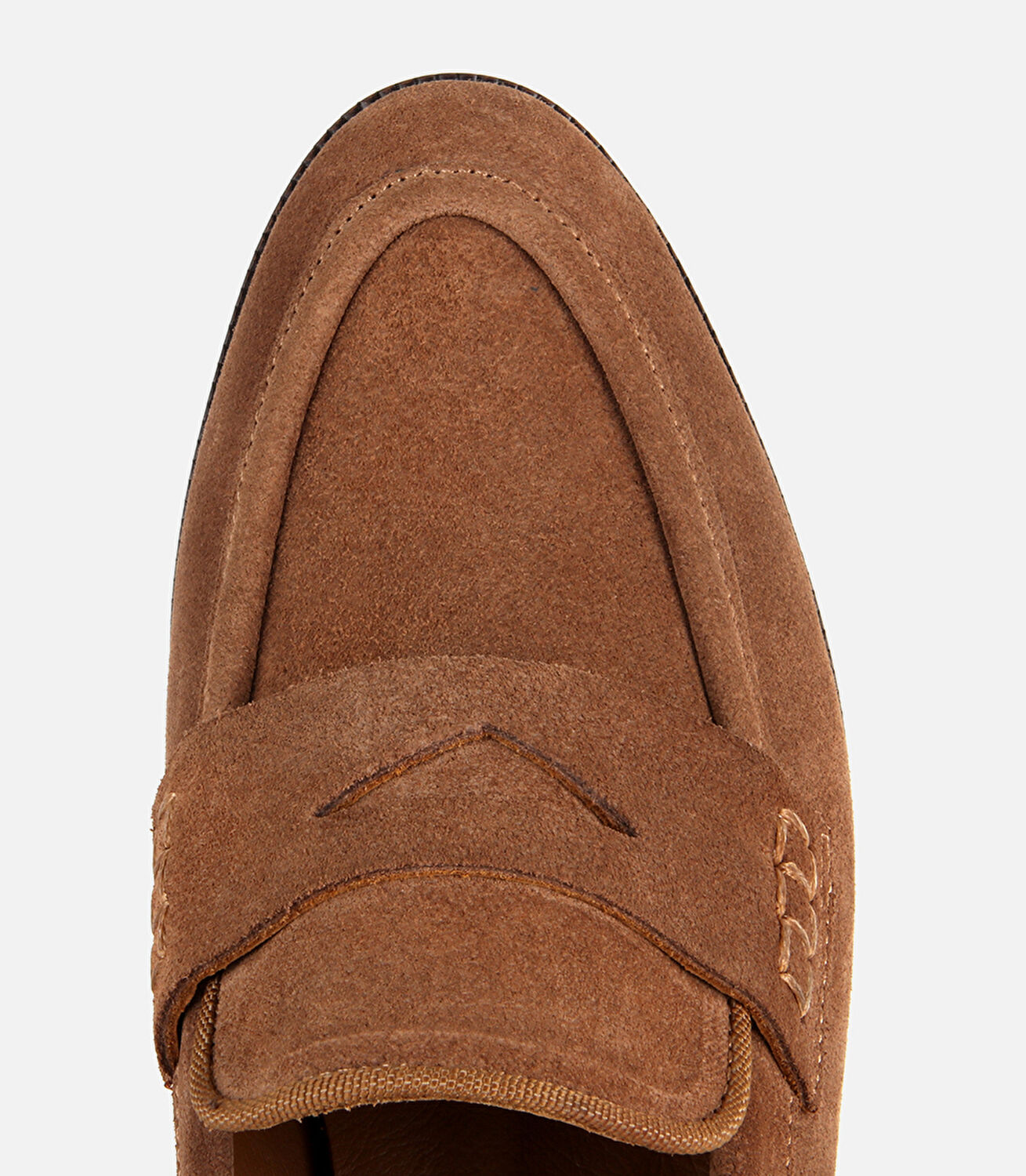 Kadın Süet Deri Taba Yumuşak Dokulu Klasik Loafer