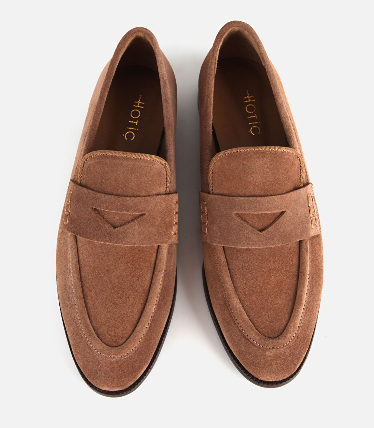 Kadın Süet Deri Taba Yumuşak Dokulu Klasik Loafer