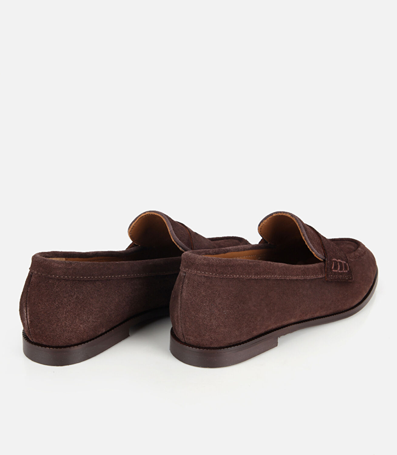 Kadın Süet Deri Kahverengi Yumuşak Dokulu Klasik Loafer