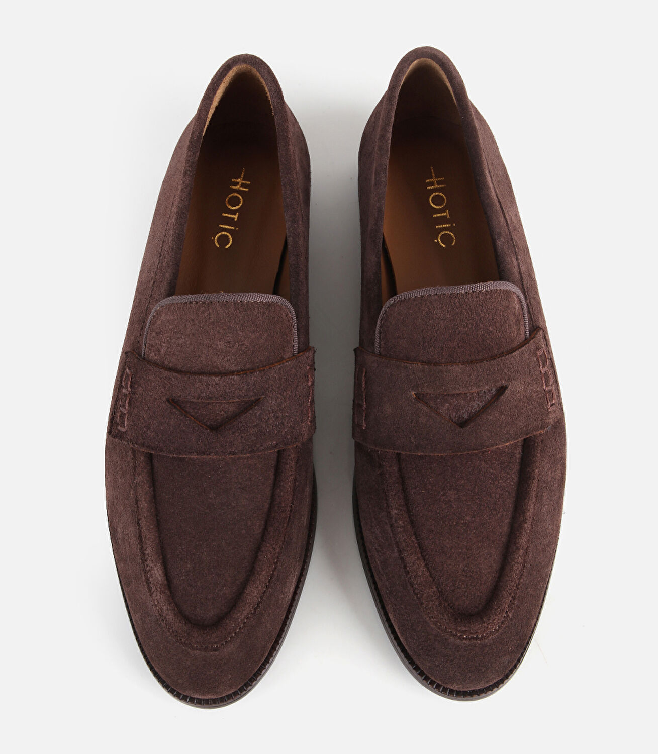 Kadın Süet Deri Kahverengi Yumuşak Dokulu Klasik Loafer