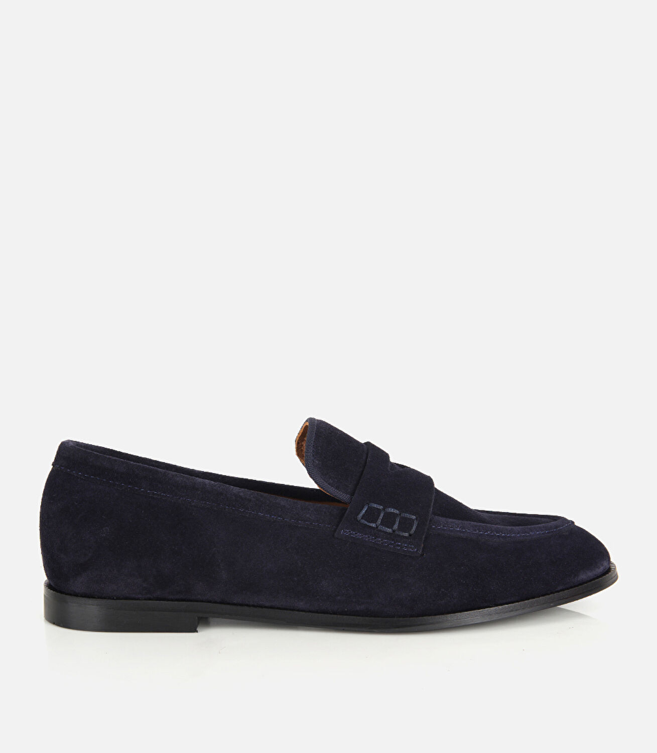 Kadın Süet Deri Lacivert Yumuşak Dokulu Klasik Loafer