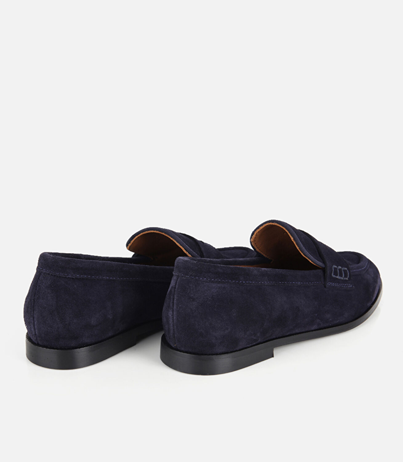Kadın Süet Deri Lacivert Yumuşak Dokulu Klasik Loafer