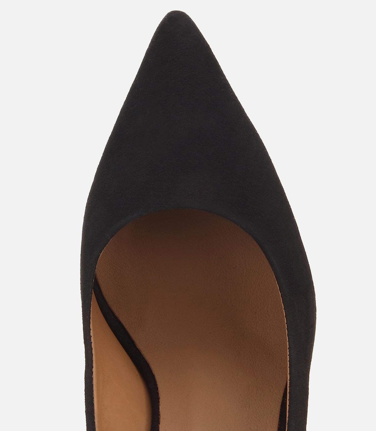 Kadın Süet Deri Siyah Yüksek İnce Topuklu Stiletto