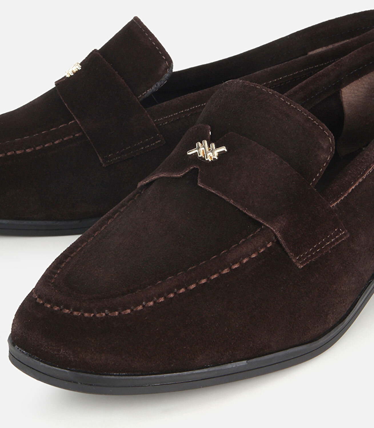 Kadın Süet Deri Kahverengi Toka Detaylı Klasik Loafer