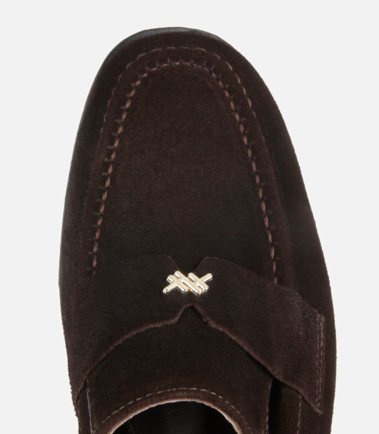 Kadın Süet Deri Kahverengi Toka Detaylı Klasik Loafer