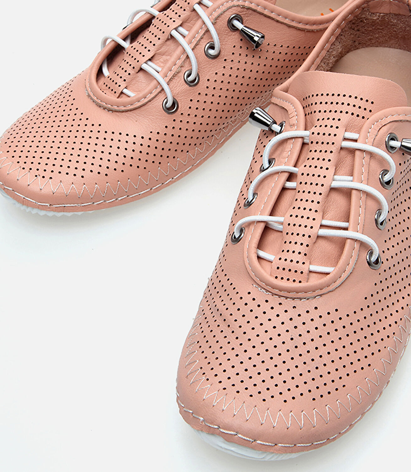 Kadın Deri Pembe Yaya Günlük Ayakkabı