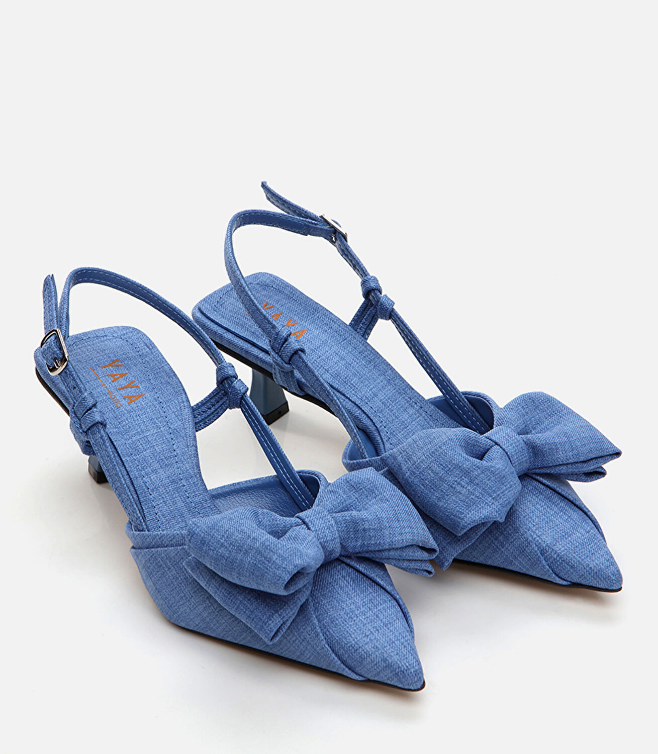 Kadın Mavi Yaya İnce Topuklu Stiletto