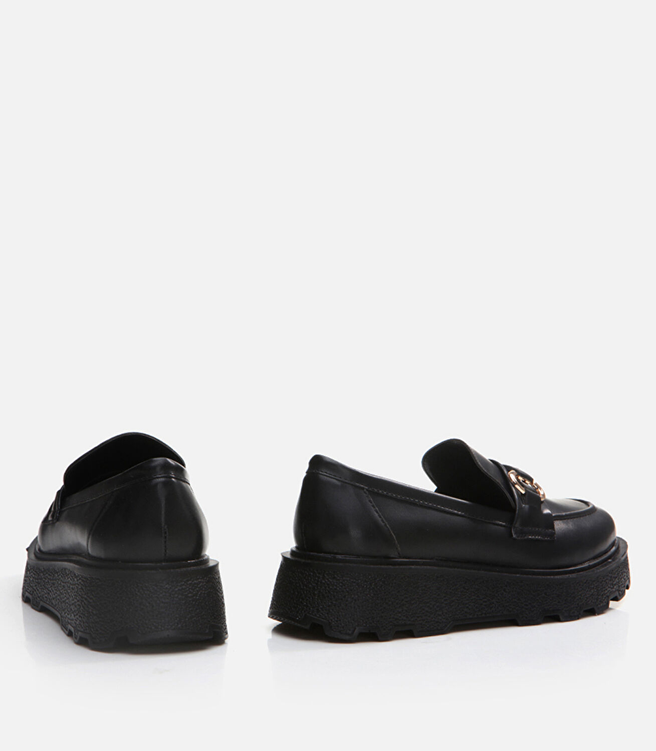Siyah Yaya Kadın Loafer
