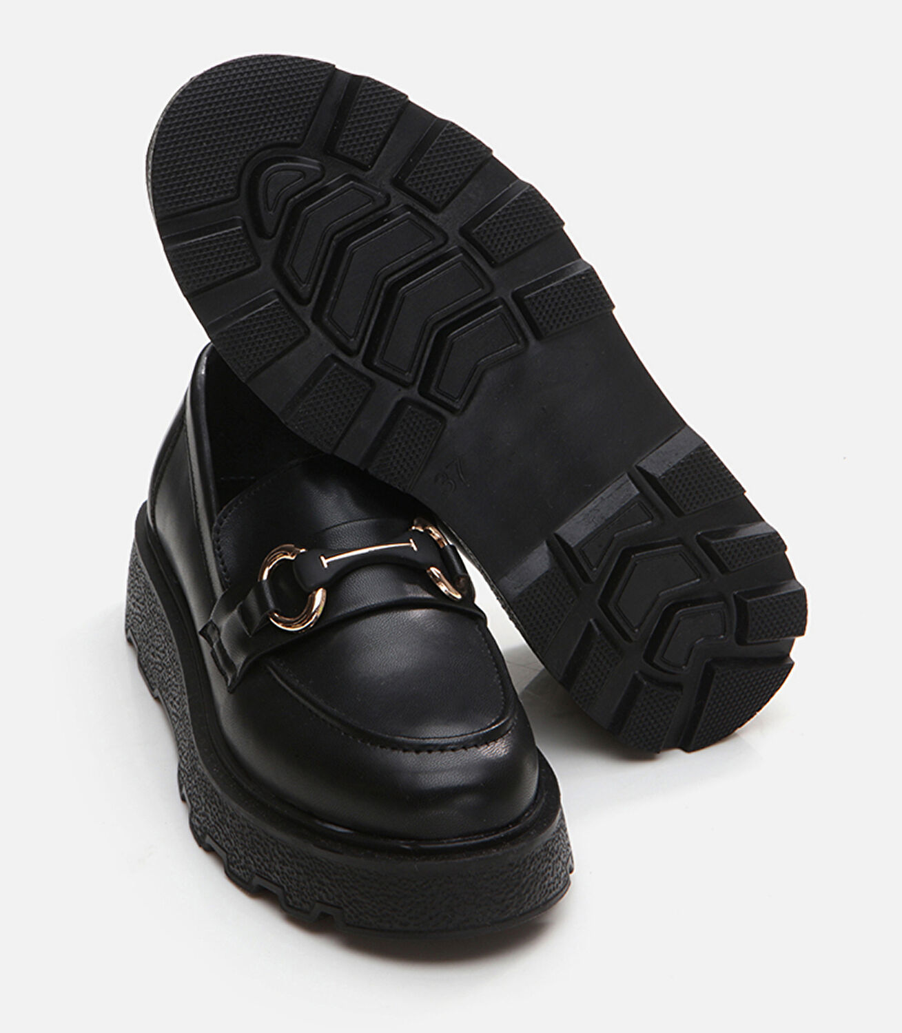 Siyah Yaya Kadın Loafer