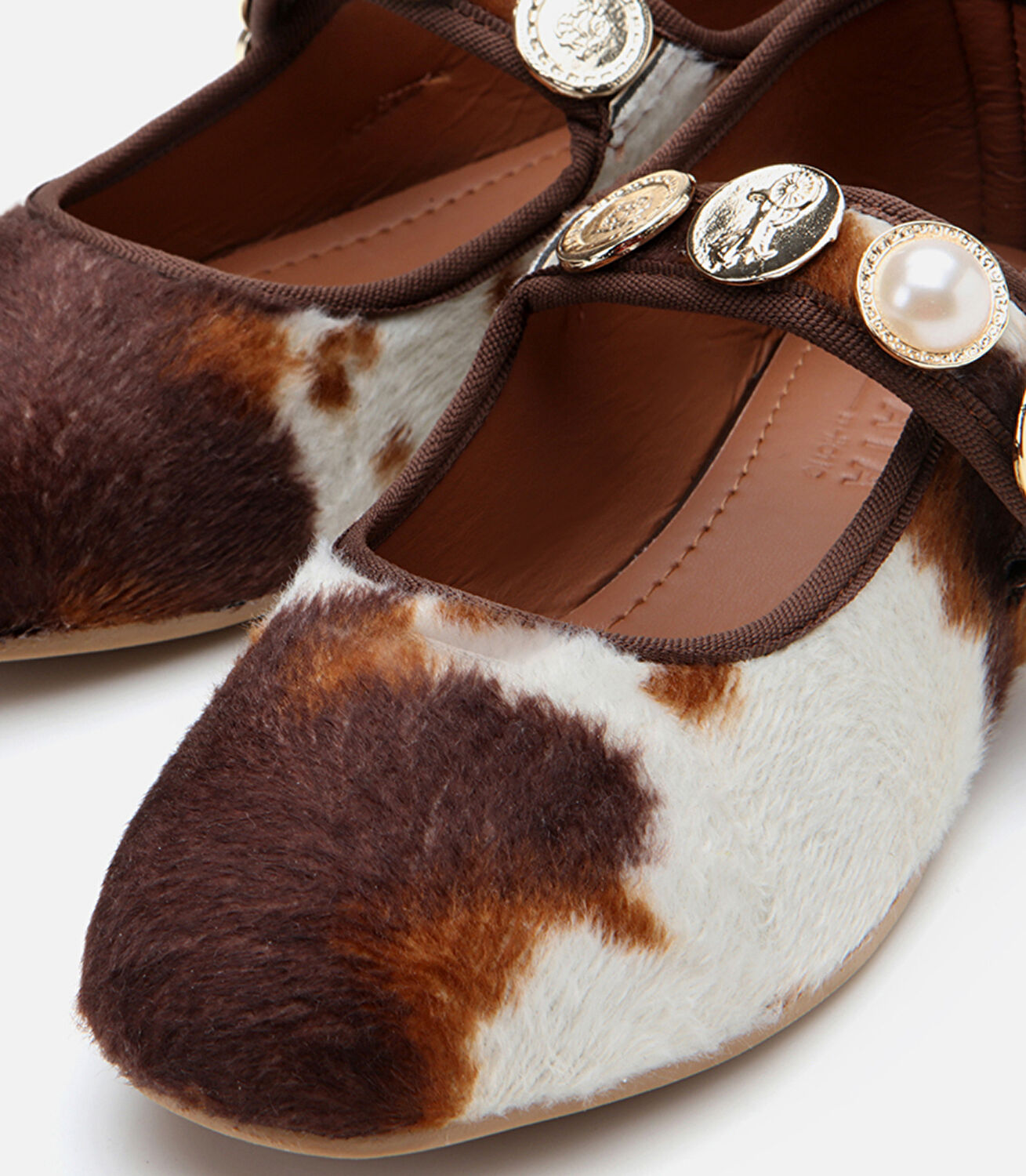 Kadın Peluş Bej Taşlı Kadın Babet