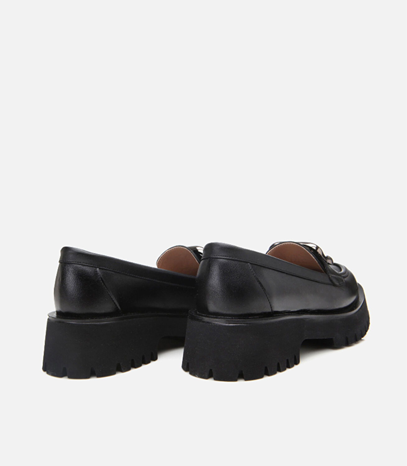 Kadın Siyah Tokalı Günlük Loafer