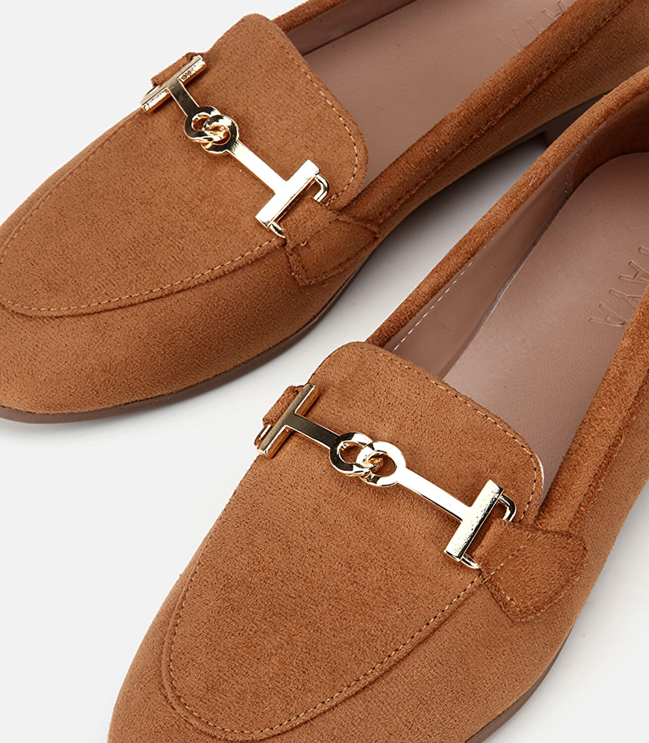 Kadın Taba Süet Toka Detaylı Günlük Loafer