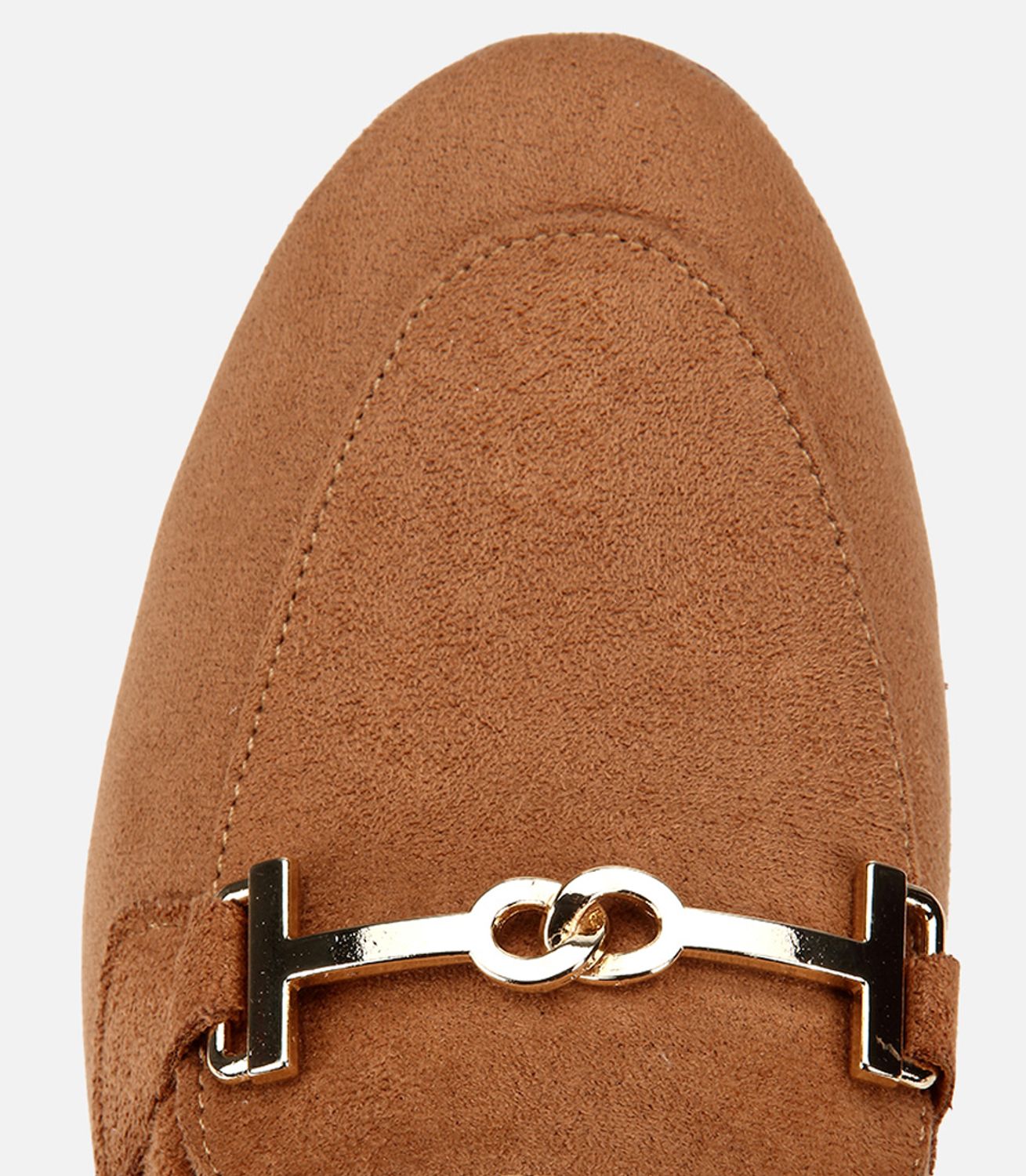 Kadın Taba Süet Toka Detaylı Günlük Loafer
