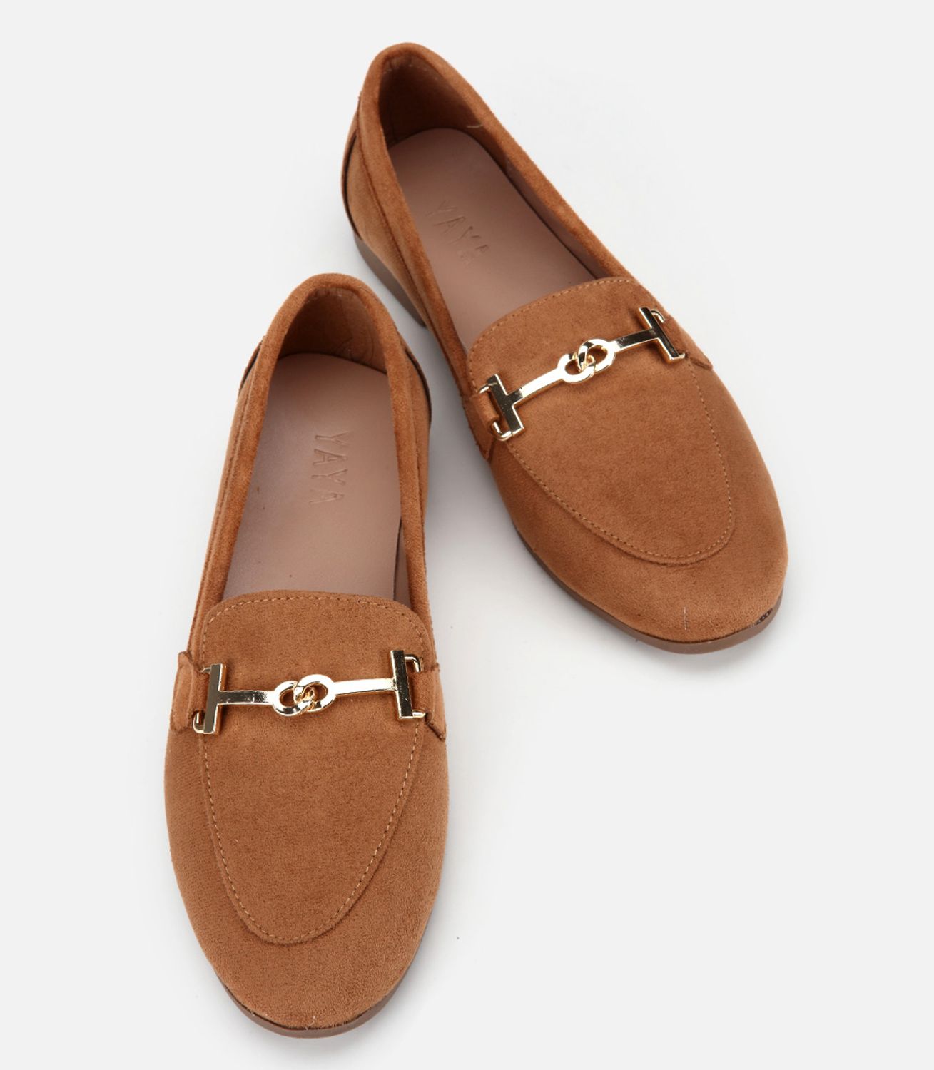 Kadın Taba Süet Toka Detaylı Günlük Loafer