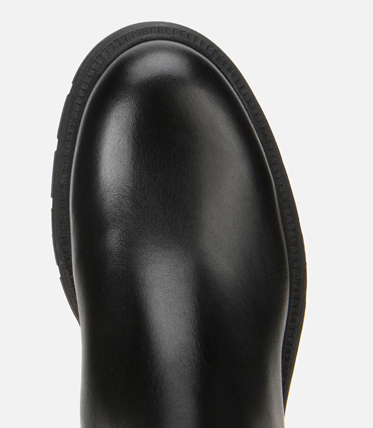 Kadın Deri Siyah Yumuşak Dokulu Bilekte Düz Bot